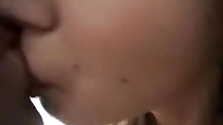 Enjoyable  immature Melinda sucks her first ramrod on camera