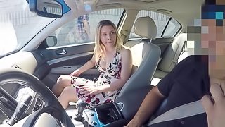 Busty blonde model sucks and rides as the first thing in the morning