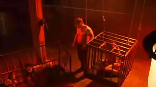 Slave juicy pussy lovely fingered in BDSM close up porn