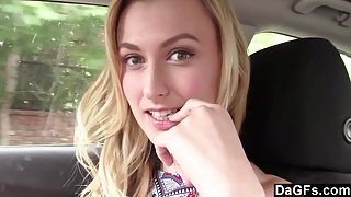 Dagfs  Sexy Hitchhiker Sucks Cock for a Ride