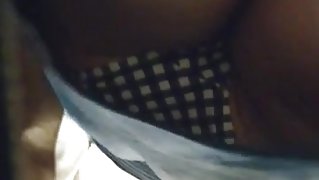 black and white panties at work cafe