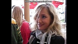 young blonde fucked from McDonald'_s on the street