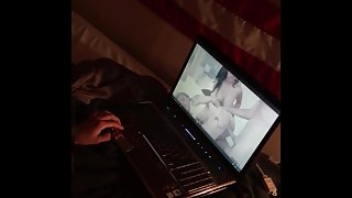 Making porn while watching porn