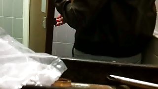 Pissing spy voyeur gives full account of a girl's underwear and pelvis