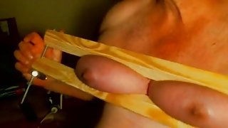 Trying to stretch my tits  bigger