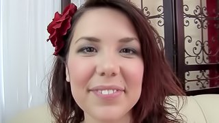 Marley Mac sucks a dick and gets her charming face smeared with cum