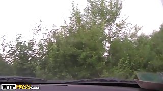 Double facial for  immature golden-haired chick