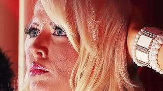 Hot pornstar with big tits getting fucked hardcore in the toilet