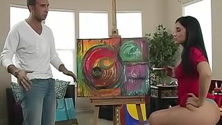 Luscious Lopez Paints a Masterpiece with Her Phat Ass