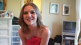 Barely-legal teen moans as the dick explores her inner areas