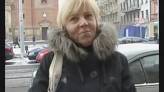 Mature Euro Amateur Showing Her Panties and Giving a Blowjob In POV