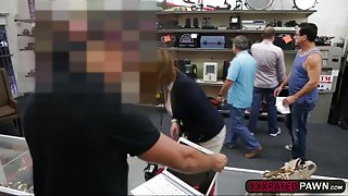 Milf needs a plane ticket so she agrees to have sex with the pawnshop guy