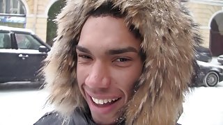 Hardcore sex in public restroom