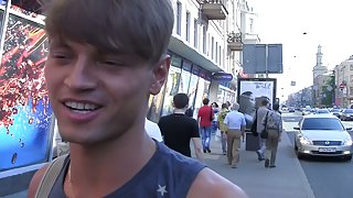 Public sex scenes with natural blonde