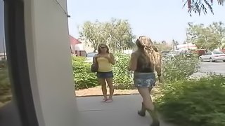 A pair of hotties finger each other and lick their fingers clean