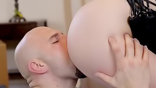 Teen with cramped pussy severe sex with bloke's large dong