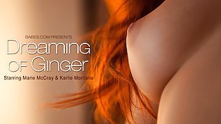 Fascinating red haired beauty takes...