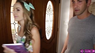 Sexy teen babysitter sucks and fucks the dad ptThree