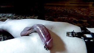 Domina Frankie trampling a slave's cock II