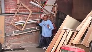 Sweet Spring Thomas plays with black cocks while she moans loudly