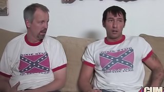 Rednecks fuck Black girl and cum on her happy face