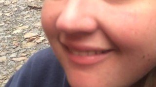 Going down at the falls