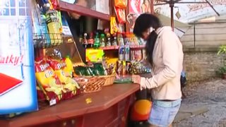 Sexy Helen gets her fresh pussy banged by older man