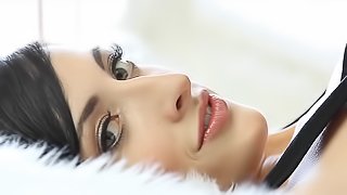 Sexy girl in fun webcam tease