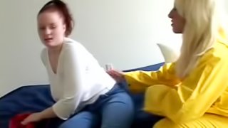 Michelle and Fiona Cheeks use toys to fuck each other's pussies
