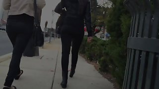 Goddess Hunt:  Caught by Latina Teens while booty creeping