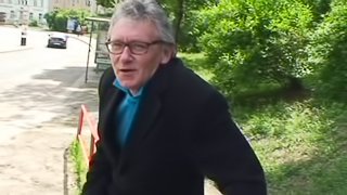 Lovely brunette sex doll gets fucked silly in a captivating old vs young shoot