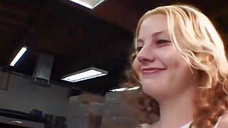 Redhead and Blond 19 Year Olds in 3some