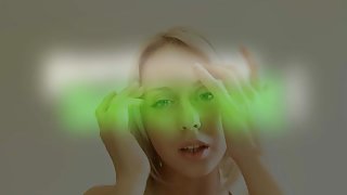 Busty super blond Mandy Dee wears nylons and get fucked
