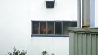Voyeur captures a couple fucking in the factory, instead of working !!!