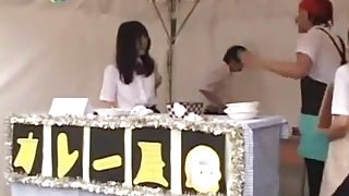 Japanese schoolgirl   at fair