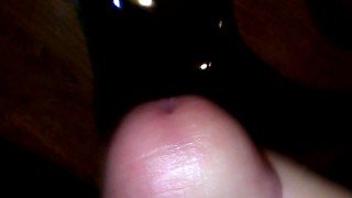 Cumming On A Shiny Black Boot 2