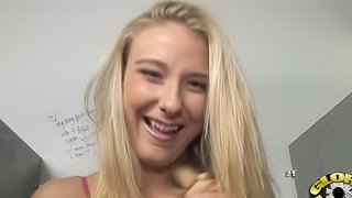 Hot babe Sucking And Fucking Big Black Gloryhole Cock