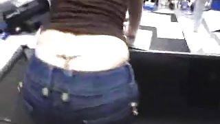 Curvy  office slut gives me head before doggyfuck