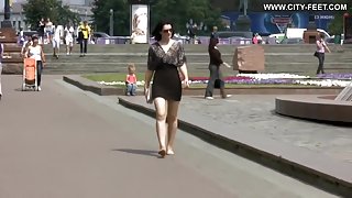 Ukrainian Girl Barefoot  )