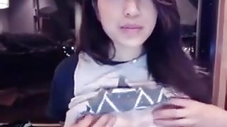 Very Cute Asian college girl college girl   broadcasting