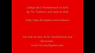 College Twink Jazii Transformed to Girl and Fucked