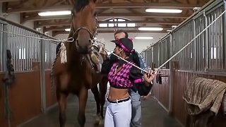 Experienced brunette spreads her legs for a handsome lover's dick