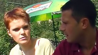 Her hungry bald cunt needs more than one hard dick