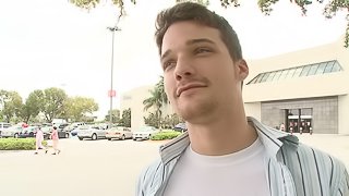 Public outdoor gay sex scene with salacious Parker London