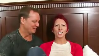 Short-haired mature bitch gets her snatch fucked in many poses