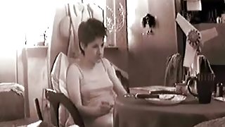 Yanka Zimina masturbator. I  put a candle in pussy
