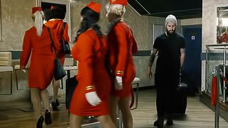 Black chick got seduced into pleasing a white cock in the bathroom