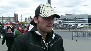 Naked for money and fucked in sushi bar