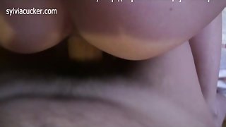 Beauty Hot Mom's Deep Throat BlowJob and POV Doggy Fuck Sylvia Chrystall