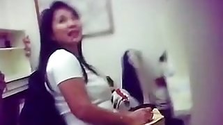 busty Pinay office worker